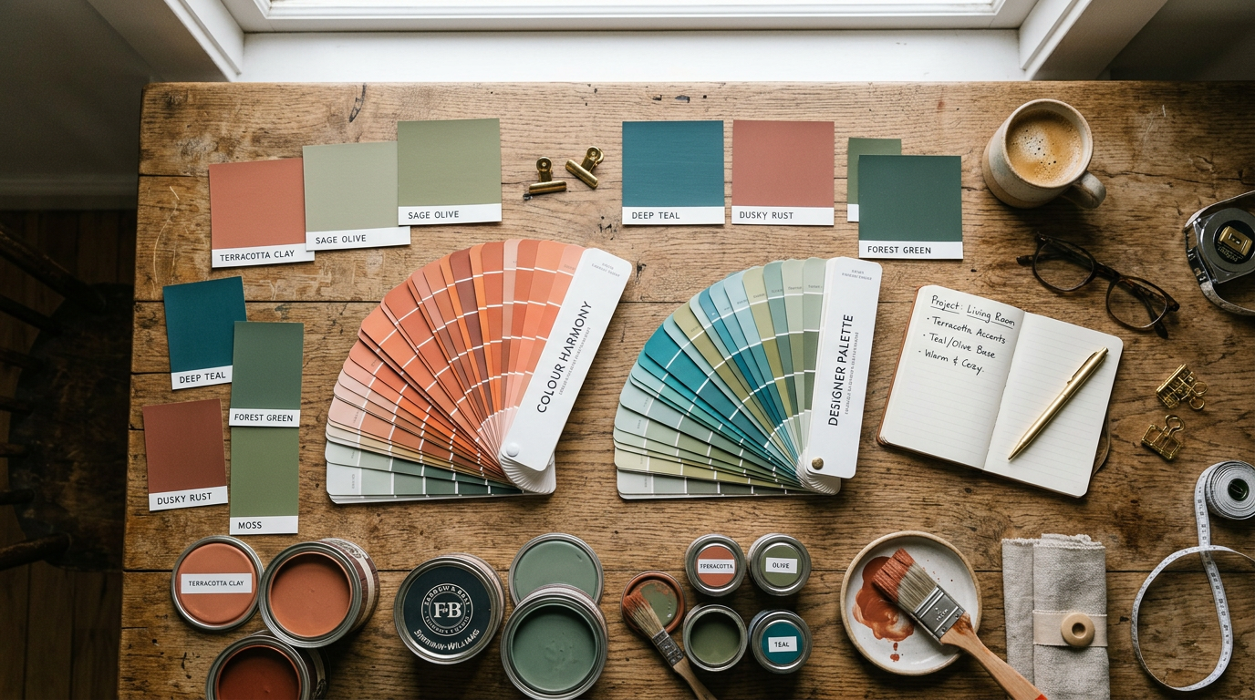 Paint swatches for choosing colours to suit your lifestyle